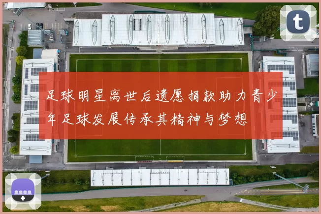 足球明星离世后遗愿捐款助力青少年足球发展传承其精神与梦想
